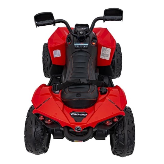 JOKO Elektrická Štvorkolka Maverick ATV 2x200W 24V, kožené sedadlo, penové kolesá, FM rádio, červená