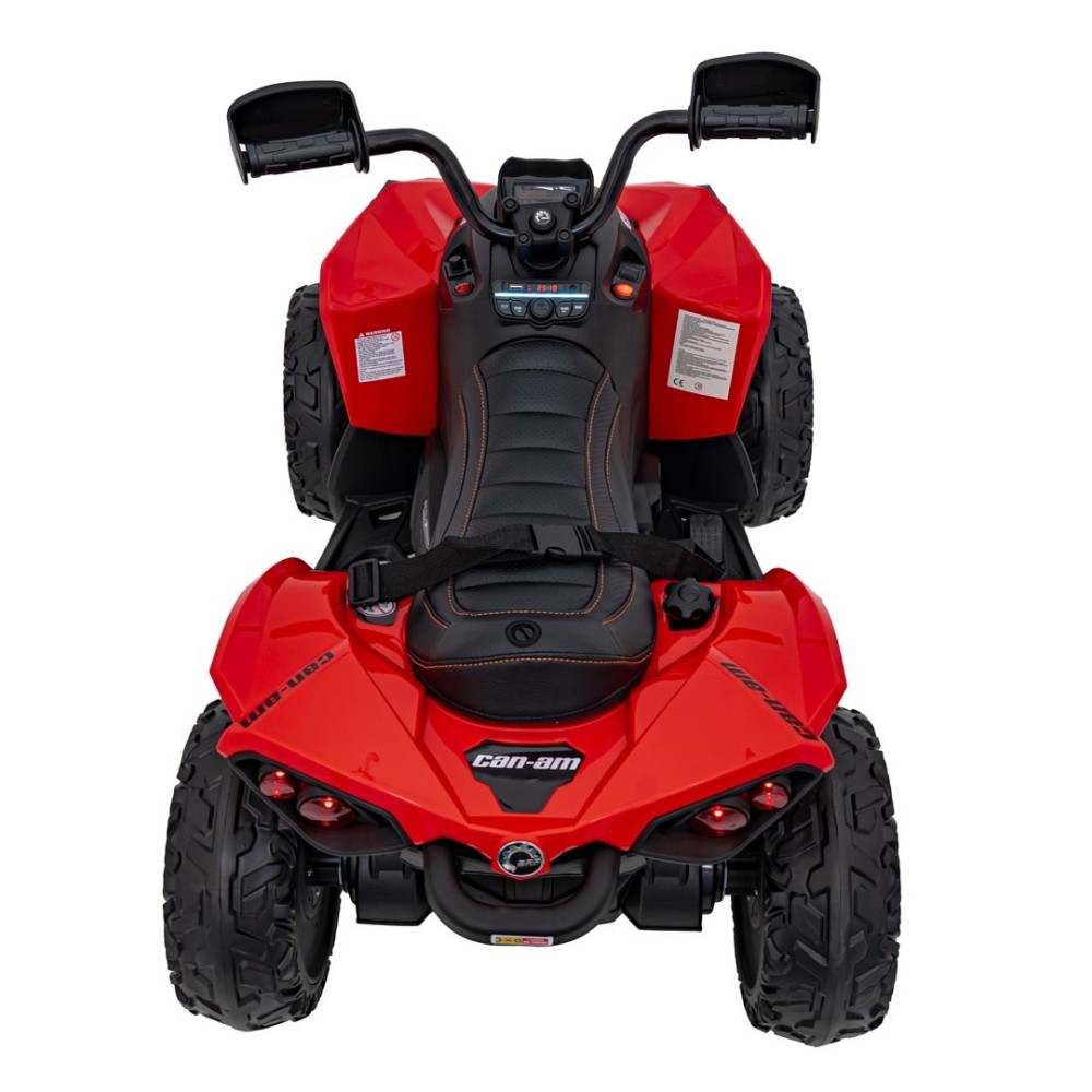 JOKO Elektrická Štvorkolka Maverick ATV 2x200W 24V, kožené sedadlo, penové kolesá, FM rádio, červená