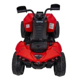 JOKO Elektrická Štvorkolka Maverick ATV 2x200W 24V, kožené sedadlo, penové kolesá, FM rádio, červená