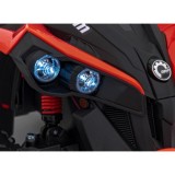 JOKO Elektrická Štvorkolka Maverick ATV 2x200W 24V, kožené sedadlo, penové kolesá, FM rádio, červená