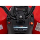 JOKO Elektrická Štvorkolka Maverick ATV 2x200W 24V, kožené sedadlo, penové kolesá, FM rádio, červená