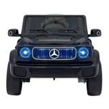 JOKO Elektrické Autíčko Mercedes Benz EQG 4x4, penové kolesá, kožené sedadlo, Prídavné LED svetlá, čierne