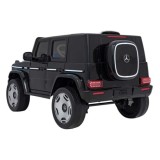 JOKO Elektrické Autíčko Mercedes Benz EQG 4x4, penové kolesá, kožené sedadlo, Prídavné LED svetlá, čierne