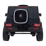 JOKO Elektrické Autíčko Mercedes Benz EQG 4x4, penové kolesá, kožené sedadlo, Prídavné LED svetlá, čierne