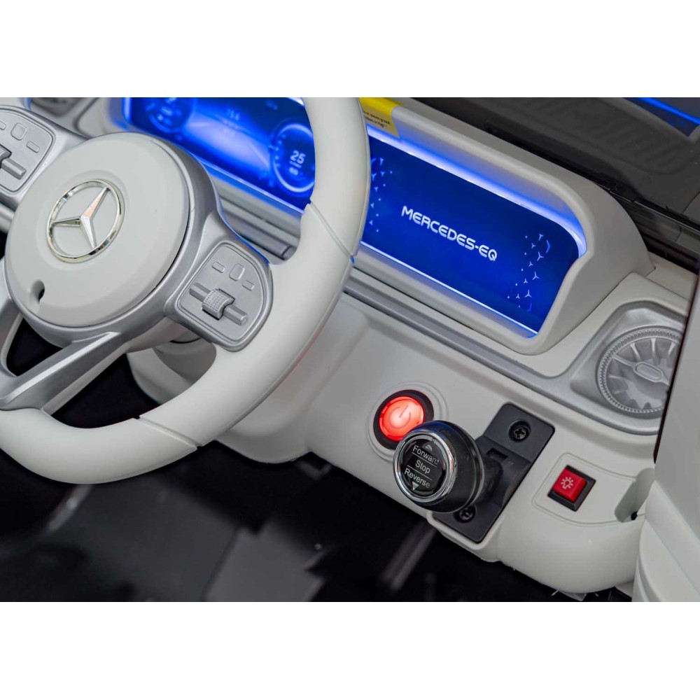 JOKO Elektrické Autíčko Mercedes Benz EQG 4x4, penové kolesá, kožené sedadlo, Prídavné LED svetlá, čierne