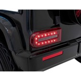 JOKO Elektrické Autíčko Mercedes Benz EQG 4x4, penové kolesá, kožené sedadlo, Prídavné LED svetlá, čierne