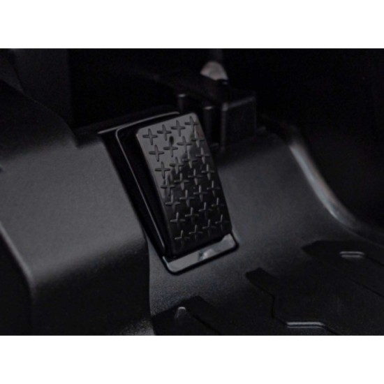 JOKO Elektrické Autíčko Mercedes Benz EQG 4x4, penové kolesá, kožené sedadlo, Prídavné LED svetlá, čierne