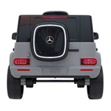 JOKO Elektrické Autíčko Mercedes Benz EQG 4x4, penové kolesá, kožené sedadlo, Prídavné LED svetlá, sivé