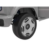 JOKO Elektrické Autíčko Mercedes Benz EQG 4x4, penové kolesá, kožené sedadlo, Prídavné LED svetlá, sivé