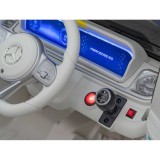 JOKO Elektrické Autíčko Mercedes Benz EQG 4x4, penové kolesá, kožené sedadlo, Prídavné LED svetlá, biele
