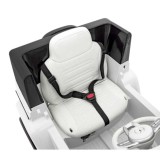 JOKO Elektrické Autíčko Mercedes Benz EQG 4x4, penové kolesá, kožené sedadlo, Prídavné LED svetlá, biele