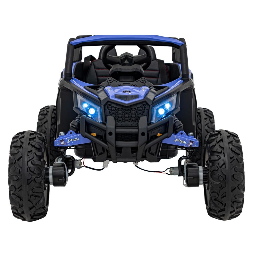 JOKO Elektrické autíčko Buggy ATV Defend 4x4 KUROMI License, penové kolesá, kožené sedadlo, fialové