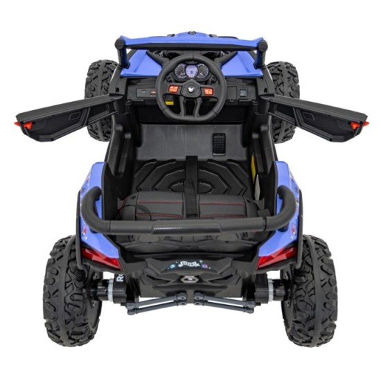 JOKO Elektrické autíčko Buggy ATV Defend 4x4 KUROMI License, penové kolesá, kožené sedadlo, fialové