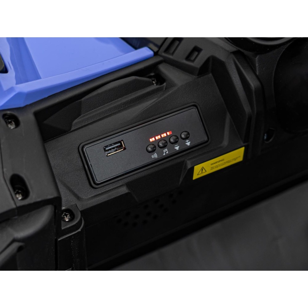 JOKO Elektrické autíčko Buggy ATV Defend 4x4 KUROMI License, penové kolesá, kožené sedadlo, fialové