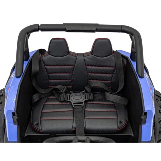 JOKO Elektrické autíčko Buggy ATV Defend 4x4 KUROMI License, penové kolesá, kožené sedadlo, fialové