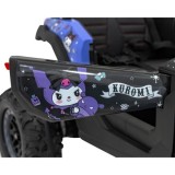 JOKO Elektrické autíčko Buggy ATV Defend 4x4 KUROMI License, penové kolesá, kožené sedadlo, fialové