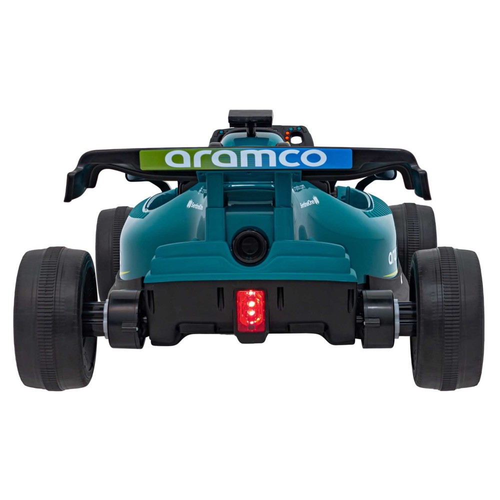 JOKO Elektrické Autíčko Formula 1 Aston Martin Cognizant Aramco 4x4, 24V, Penové kolesá, kožené sedadlo, zelená