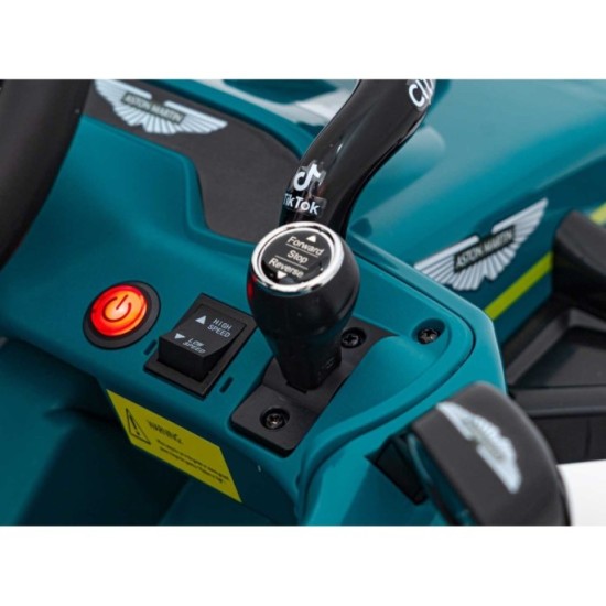 JOKO Elektrické Autíčko Formula 1 Aston Martin Cognizant Aramco 4x4, 24V, Penové kolesá, kožené sedadlo, zelená