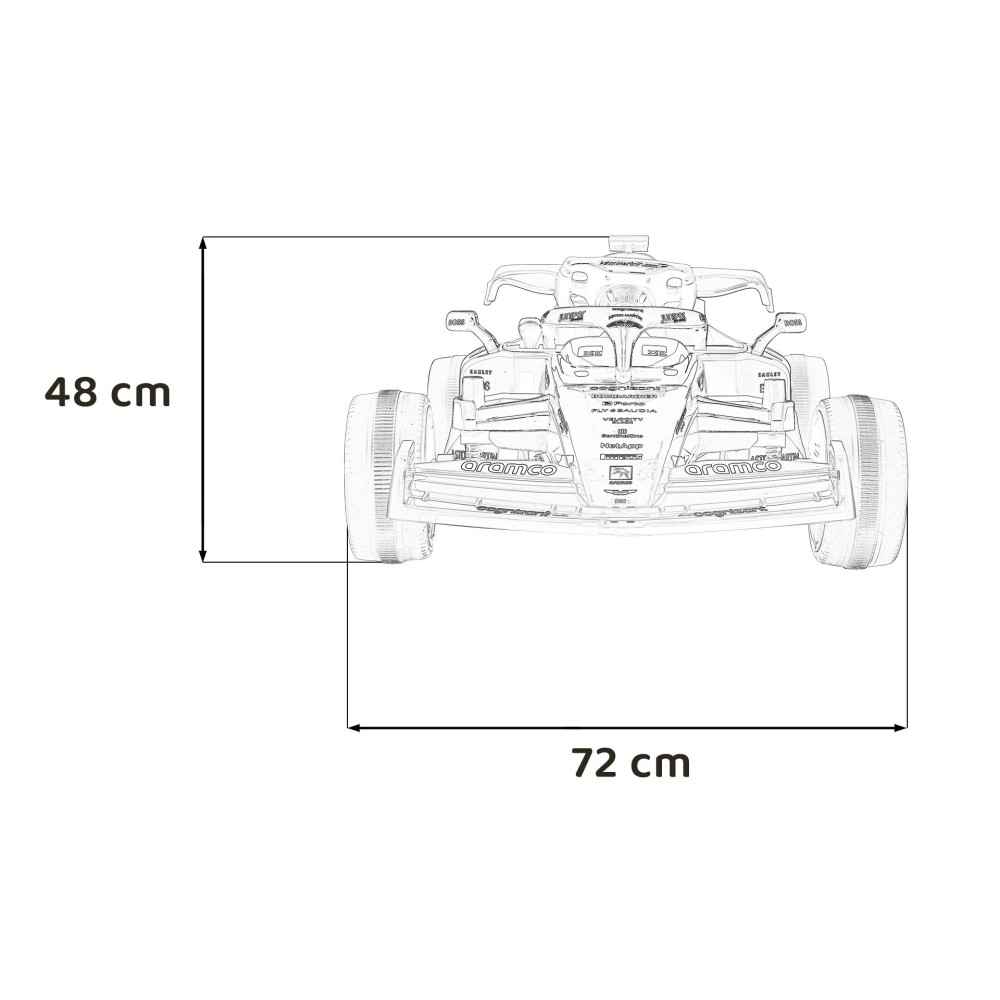 JOKO Elektrické Autíčko Formula 1 Aston Martin Cognizant Aramco 4x4, 24V, Penové kolesá, kožené sedadlo, zelená