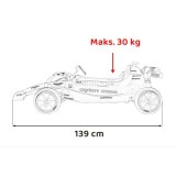 JOKO Elektrické Autíčko Formula 1 Aston Martin Cognizant Aramco 4x4, 24V, Penové kolesá, kožené sedadlo, zelená