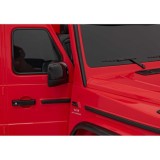 JOKO Elektrické autíčko Mercedes Benz G63 AMG XXL 4x200W 24V, penové kolesá, DVOJMIESTNE kožené sedadlo, Nosnosť 80kg, červené