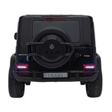 JOKO Elektrické autíčko Mercedes Benz G63 AMG XXL 4x200W 24V, penové kolesá, DVOJMIESTNE kožené sedadlo, Nosnosť 80kg, čierne