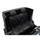 JOKO Elektrické autíčko Mercedes Benz G63 AMG XXL 4x200W 24V, penové kolesá, DVOJMIESTNE kožené sedadlo, Nosnosť 80kg, čierne