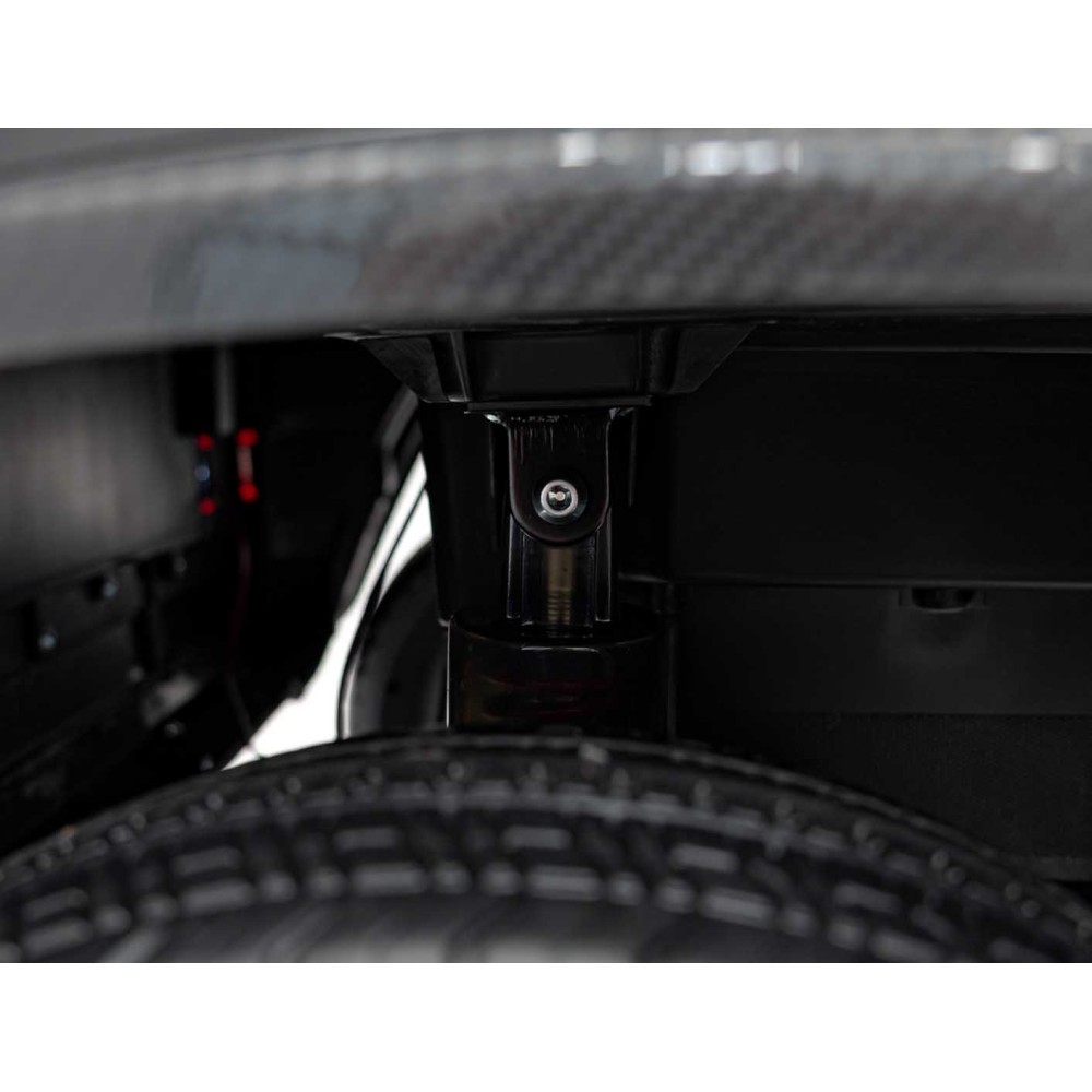 JOKO Elektrické autíčko Mercedes Benz G63 AMG XXL 4x200W 24V, penové kolesá, DVOJMIESTNE kožené sedadlo, Nosnosť 80kg, čierne