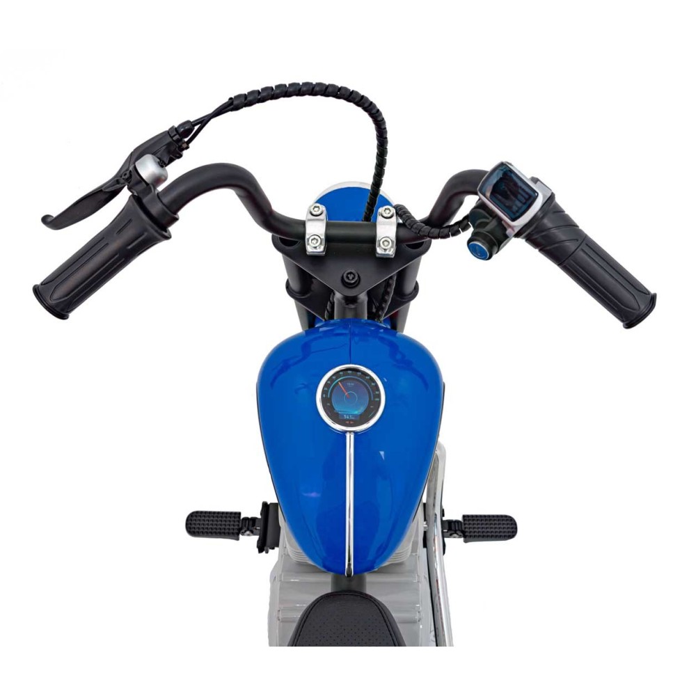 JOKO Elektrická Motorka SPEED Power 24V 250W, Bezkomutátorový Motor, rýchlosť 15,5 km/h, nosnosť 80kg, nafukovacie kolesá, modrá