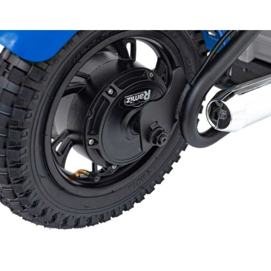 JOKO Elektrická Motorka SPEED Power 24V 250W, Bezkomutátorový Motor, rýchlosť 15,5 km/h, nosnosť 80kg, nafukovacie kolesá, modrá