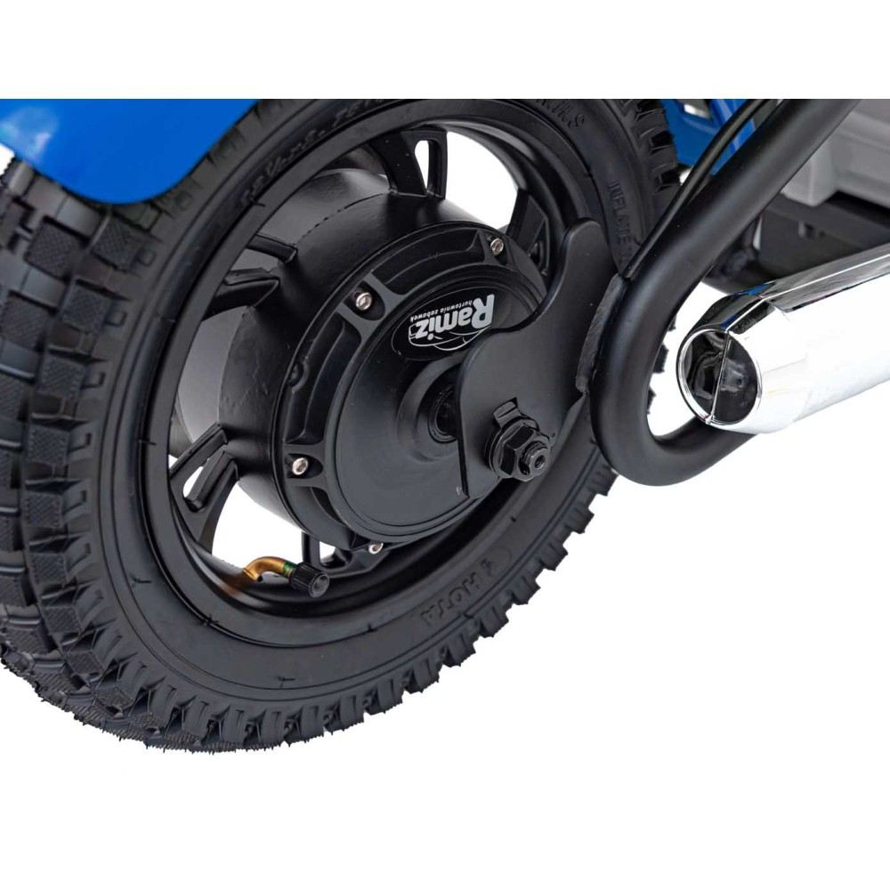JOKO Elektrická Motorka SPEED Power 24V 250W, Bezkomutátorový Motor, rýchlosť 15,5 km/h, nosnosť 80kg, nafukovacie kolesá, modrá