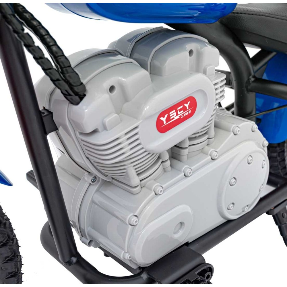 JOKO Elektrická Motorka SPEED Power 24V 250W, Bezkomutátorový Motor, rýchlosť 15,5 km/h, nosnosť 80kg, nafukovacie kolesá, modrá