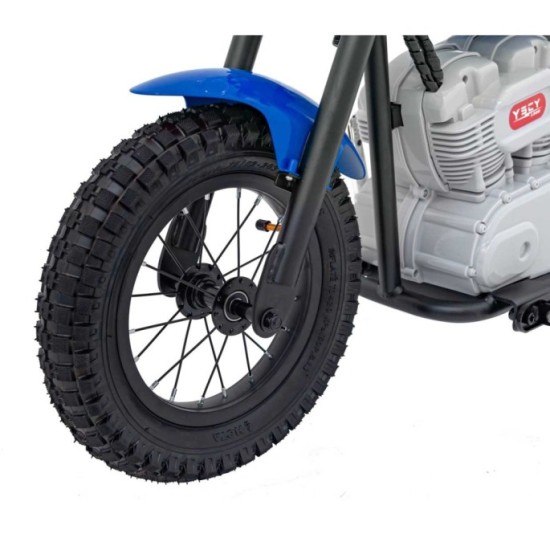 JOKO Elektrická Motorka SPEED Power 24V 250W, Bezkomutátorový Motor, rýchlosť 15,5 km/h, nosnosť 80kg, nafukovacie kolesá, modrá