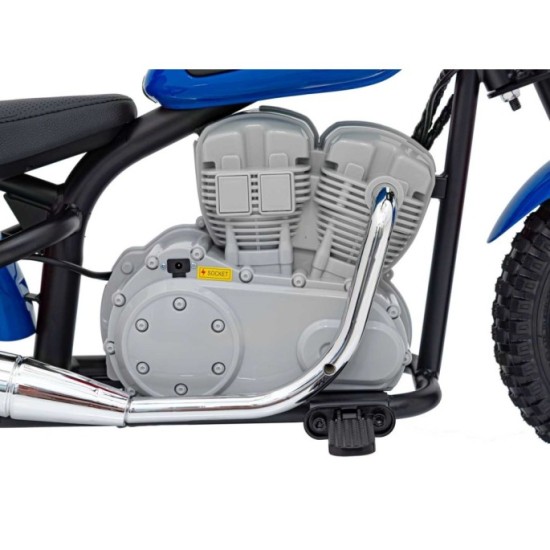 JOKO Elektrická Motorka SPEED Power 24V 250W, Bezkomutátorový Motor, rýchlosť 15,5 km/h, nosnosť 80kg, nafukovacie kolesá, modrá