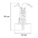 JOKO Elektrická Motorka SPEED Power 24V 250W, Bezkomutátorový Motor, rýchlosť 15,5 km/h, nosnosť 80kg, nafukovacie kolesá, modrá