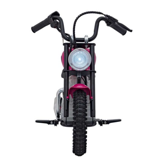 JOKO Elektrická Motorka SPEED Power 24V 250W, Bezkomutátorový Motor, rýchlosť 15,5 km/h, nosnosť 80kg, nafukovacie kolesá, ružov