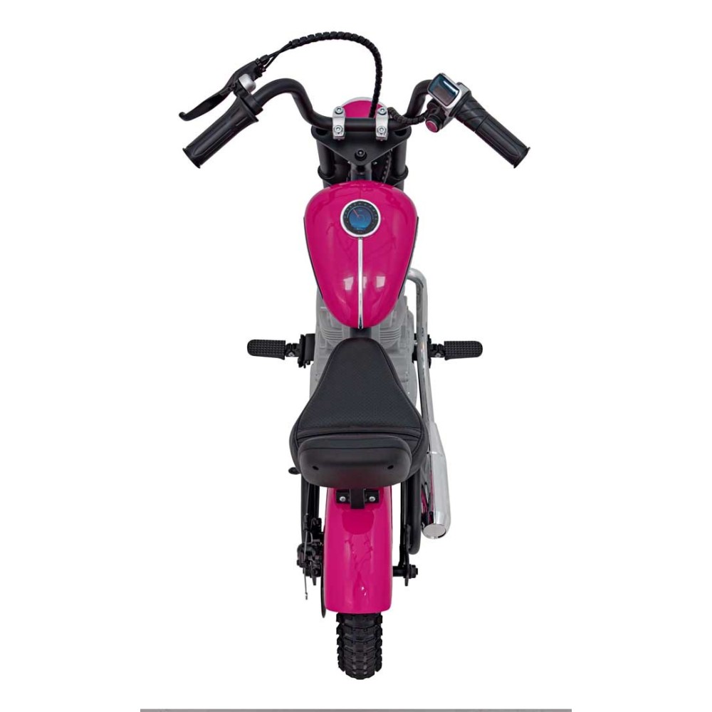 JOKO Elektrická Motorka SPEED Power 24V 250W, Bezkomutátorový Motor, rýchlosť 15,5 km/h, nosnosť 80kg, nafukovacie kolesá, ružov