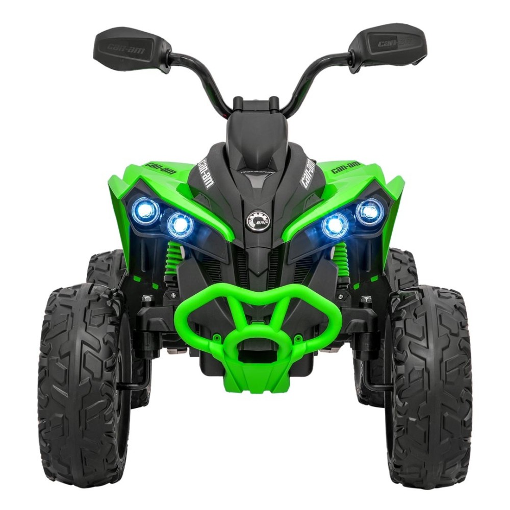 JOKO Elektrická Štvorkolka Maverick ATV 2x200W 24V, kožené sedadlo, penové kolesá, FM rádio, zelená