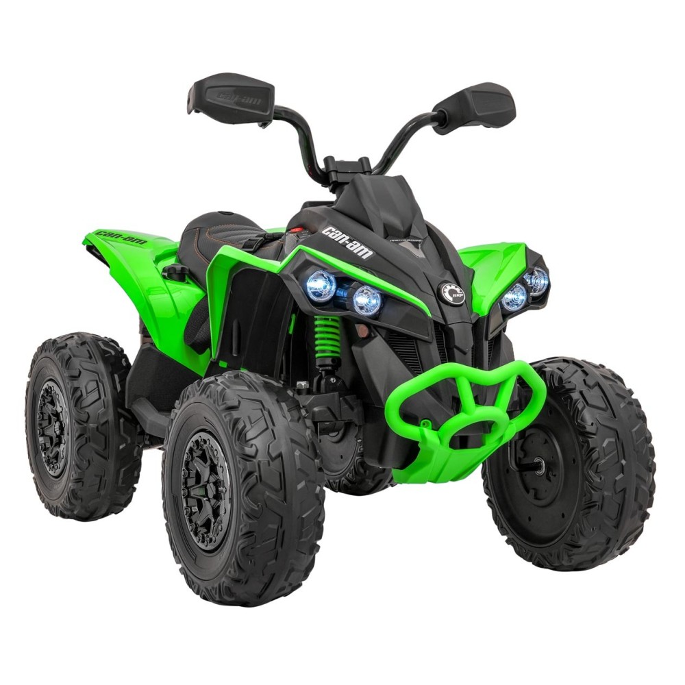 JOKO Elektrická Štvorkolka Maverick ATV 2x200W 24V, kožené sedadlo, penové kolesá, FM rádio, zelená