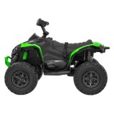 JOKO Elektrická Štvorkolka Maverick ATV 2x200W 24V, kožené sedadlo, penové kolesá, FM rádio, zelená