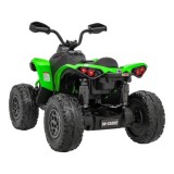 JOKO Elektrická Štvorkolka Maverick ATV 2x200W 24V, kožené sedadlo, penové kolesá, FM rádio, zelená