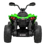 JOKO Elektrická Štvorkolka Maverick ATV 2x200W 24V, kožené sedadlo, penové kolesá, FM rádio, zelená