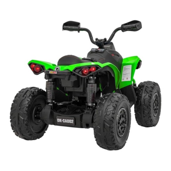 JOKO Elektrická Štvorkolka Maverick ATV 2x200W 24V, kožené sedadlo, penové kolesá, FM rádio, zelená