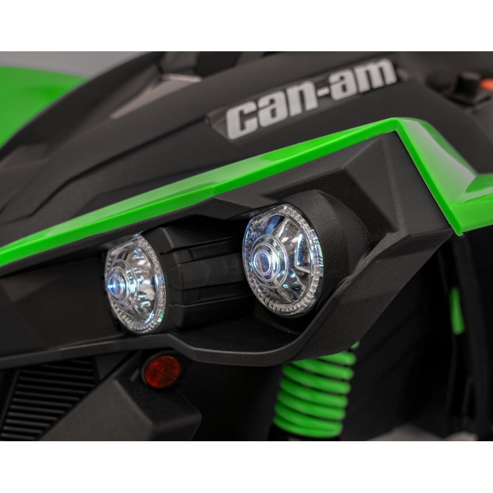 JOKO Elektrická Štvorkolka Maverick ATV 2x200W 24V, kožené sedadlo, penové kolesá, FM rádio, zelená