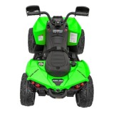 JOKO Elektrická Štvorkolka Maverick ATV 2x200W 24V, kožené sedadlo, penové kolesá, FM rádio, zelená
