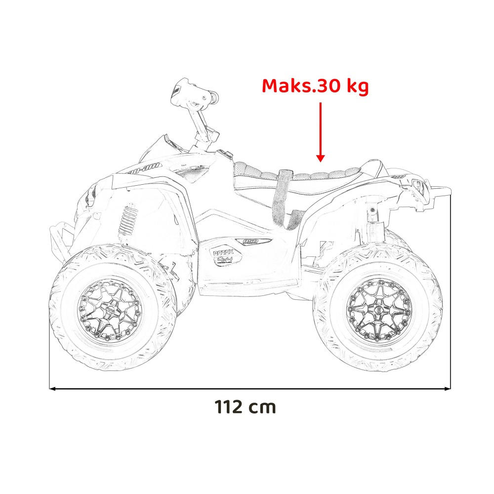 JOKO Elektrická Štvorkolka Maverick ATV 2x200W 24V, kožené sedadlo, penové kolesá, FM rádio, zelená