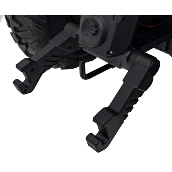 JOKO Elektrický traktor s vlečkou Blast 2x200W 24V, penové kolesá, kožené sedadlo, modrý