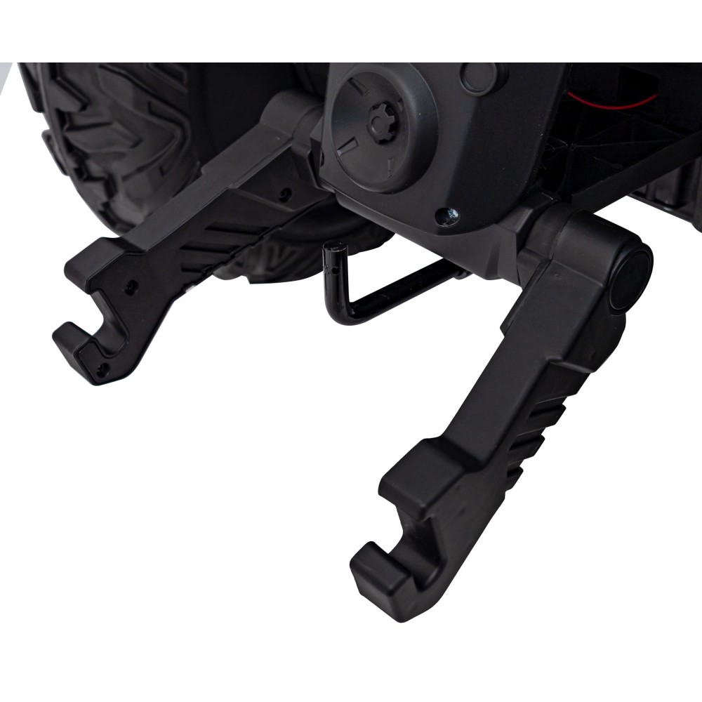 JOKO Elektrický traktor s vlečkou Blast 2x200W 24V, penové kolesá, kožené sedadlo, modrý