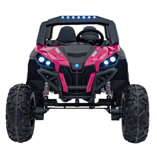 JOKO Elektrické autíčko Buggy UTV-MX 2000N 4x75W s LED Svetlom nad Sedadlom, Dvojmiestne kožené sedadlo, penové kolesá, nosnosť