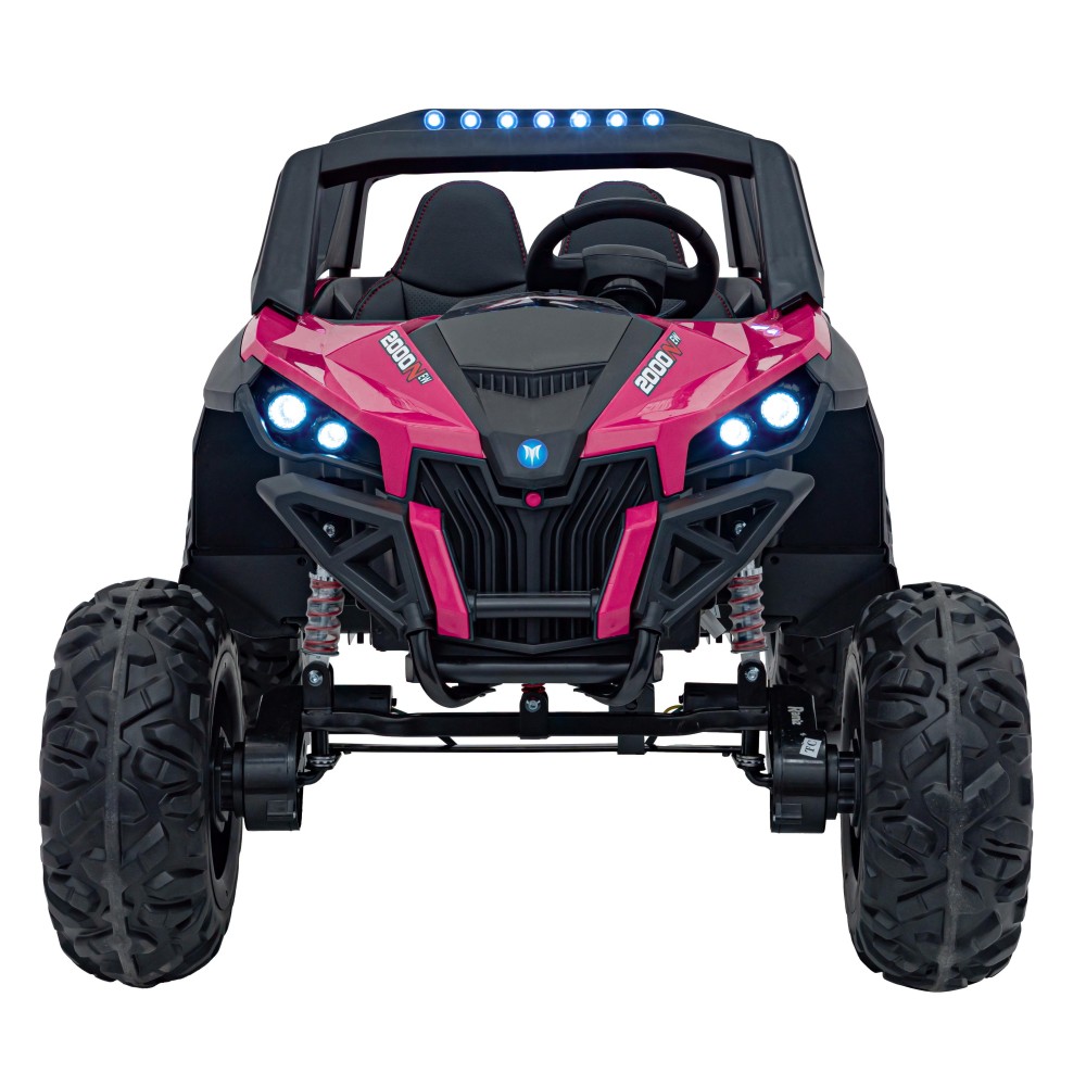 JOKO Elektrické autíčko Buggy UTV-MX 2000N 4x75W s LED Svetlom nad Sedadlom, Dvojmiestne kožené sedadlo, penové kolesá, nosnosť